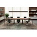 Wood veneer rectangular desk